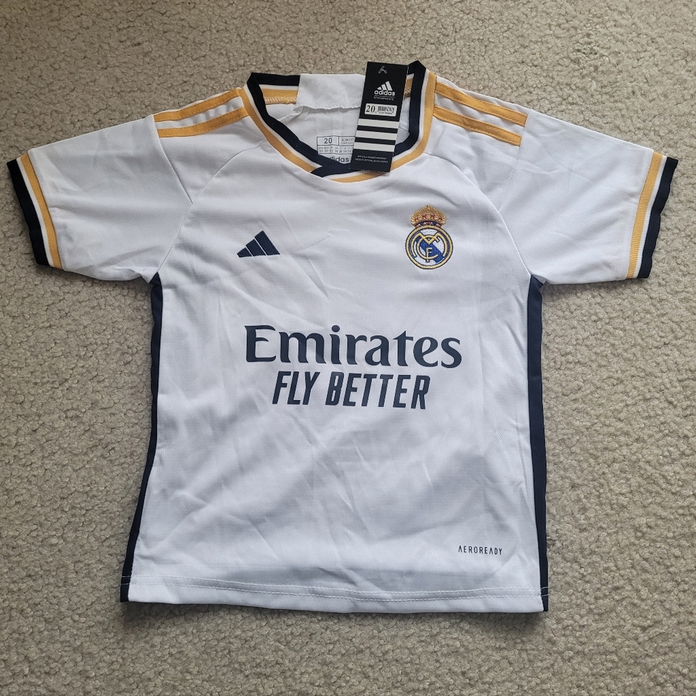 Adidas Emirates Fly Better Jude Bellingham #5 Soccer Jersey Slim Fit Kid 20